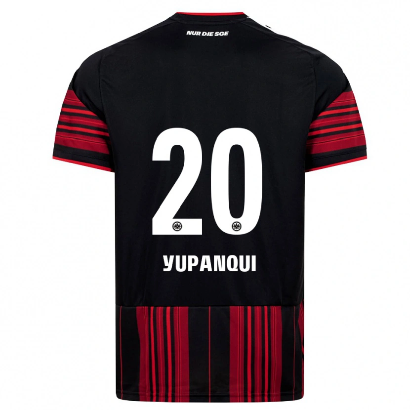 Danxen Uomo Maglia Philipp Eisele Yupanqui #20 Nero Rosso Bianco Kit Gara Home 2026/27 Maglietta