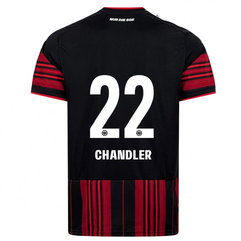 Danxen Uomo Maglia Timothy Chandler #22 Nero Rosso Bianco Kit Gara Home 2026/27 Maglietta