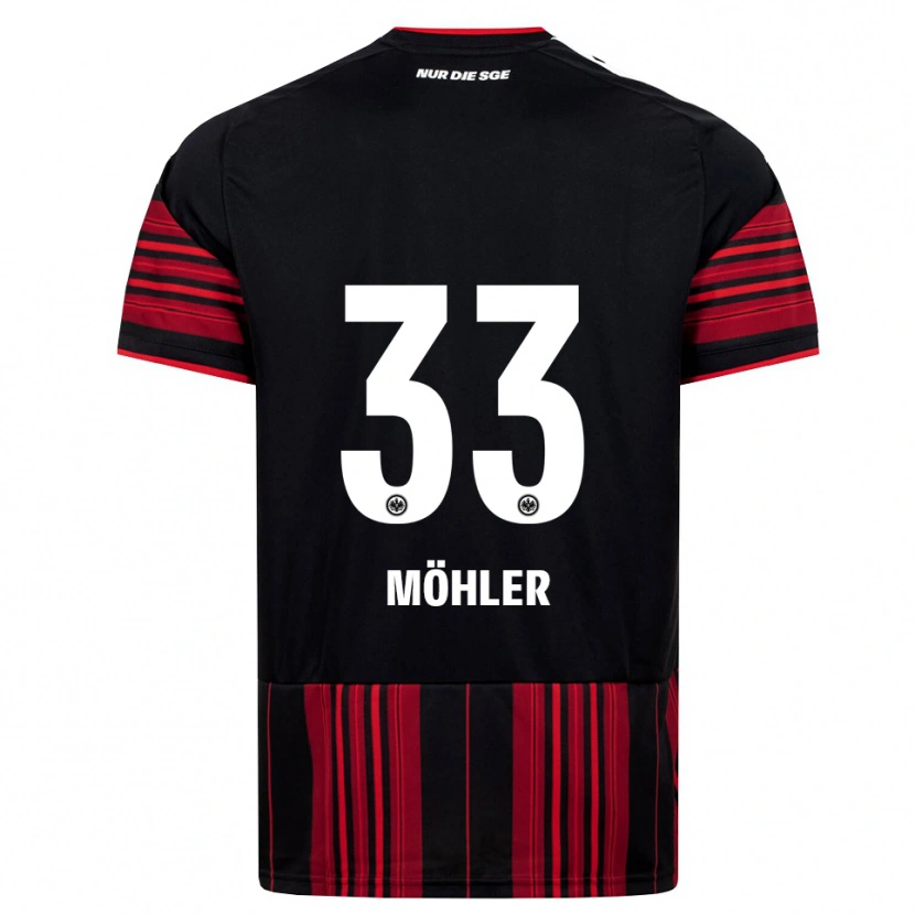 Danxen Uomo Maglia Emil Möhler #33 Nero Rosso Bianco Kit Gara Home 2026/27 Maglietta