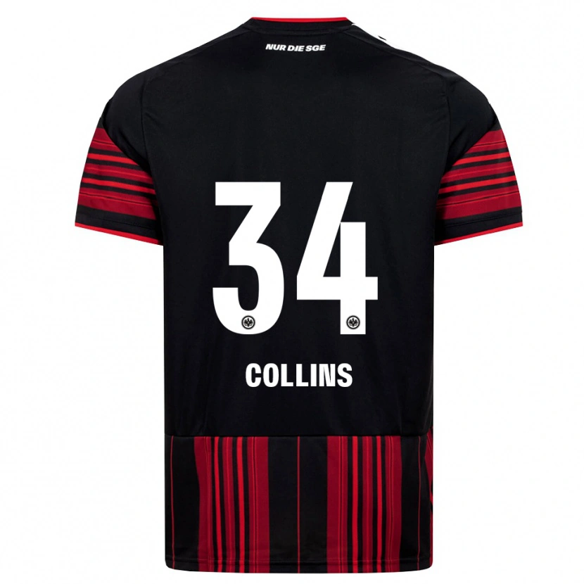 Danxen Uomo Maglia Nnamdi Collins #34 Nero Rosso Bianco Kit Gara Home 2026/27 Maglietta