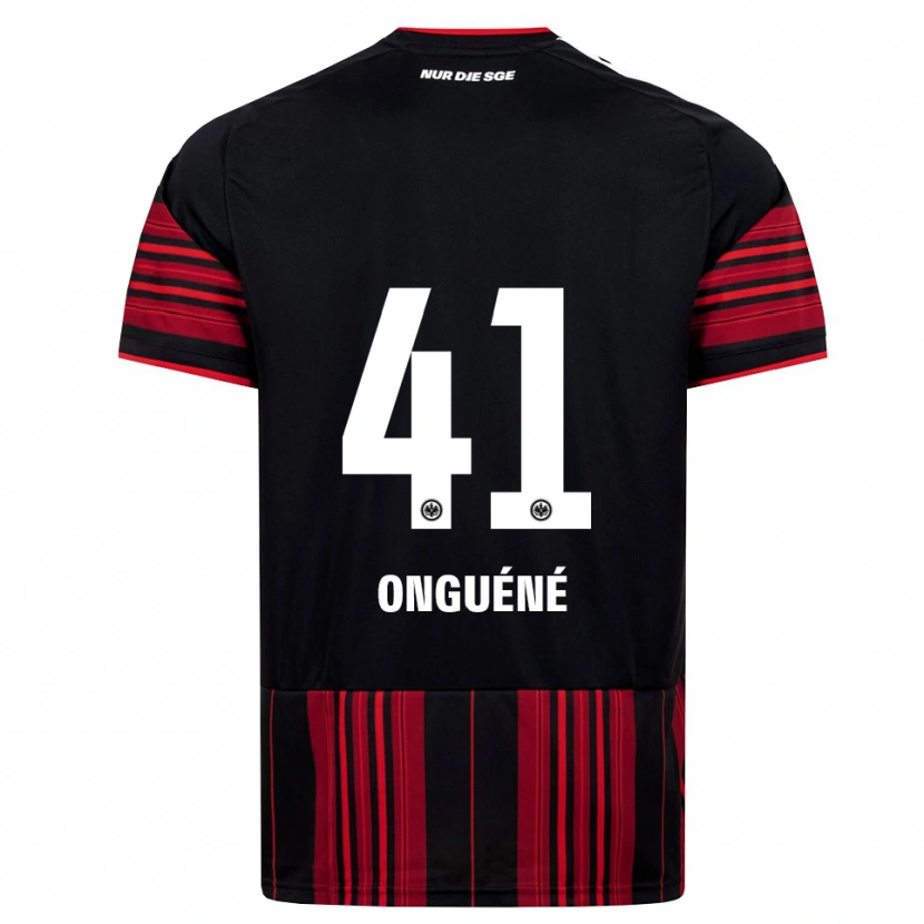 Danxen Uomo Maglia Jérôme Onguéné #41 Nero Rosso Bianco Kit Gara Home 2026/27 Maglietta