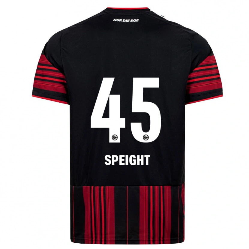 Danxen Uomo Maglia Benjamin Speight #45 Nero Rosso Bianco Kit Gara Home 2026/27 Maglietta