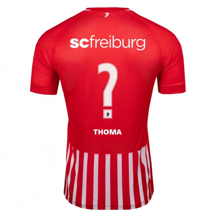Danxen Uomo Maglia Luis Thoma #0 Rosso Bianco Nero Kit Gara Home 2026/27 Maglietta