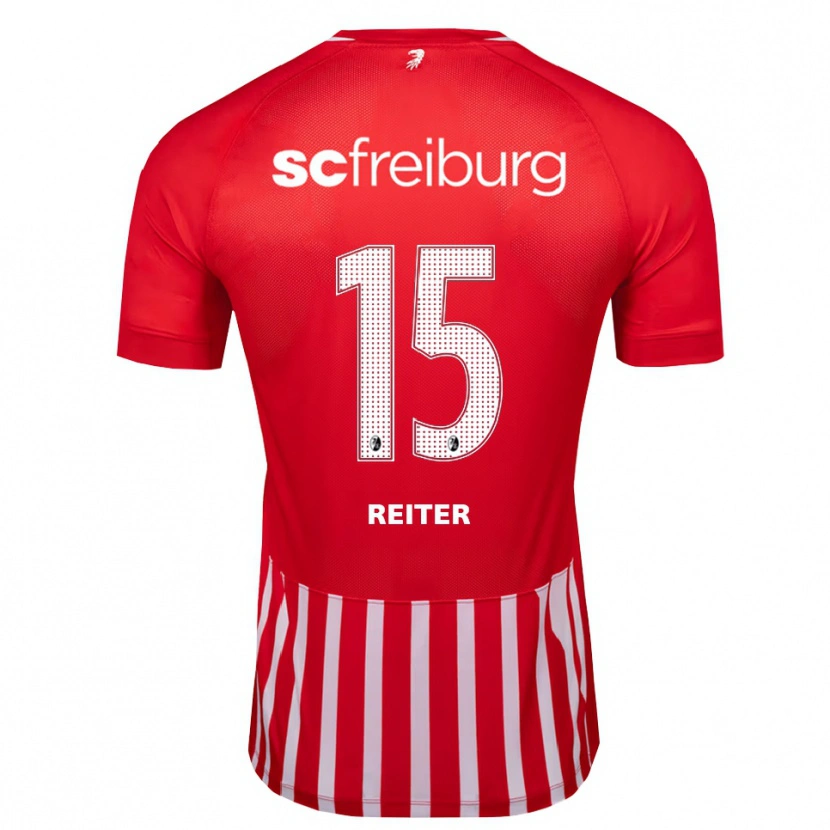 Danxen Uomo Maglia Vincent Reiter #15 Rosso Bianco Nero Kit Gara Home 2026/27 Maglietta