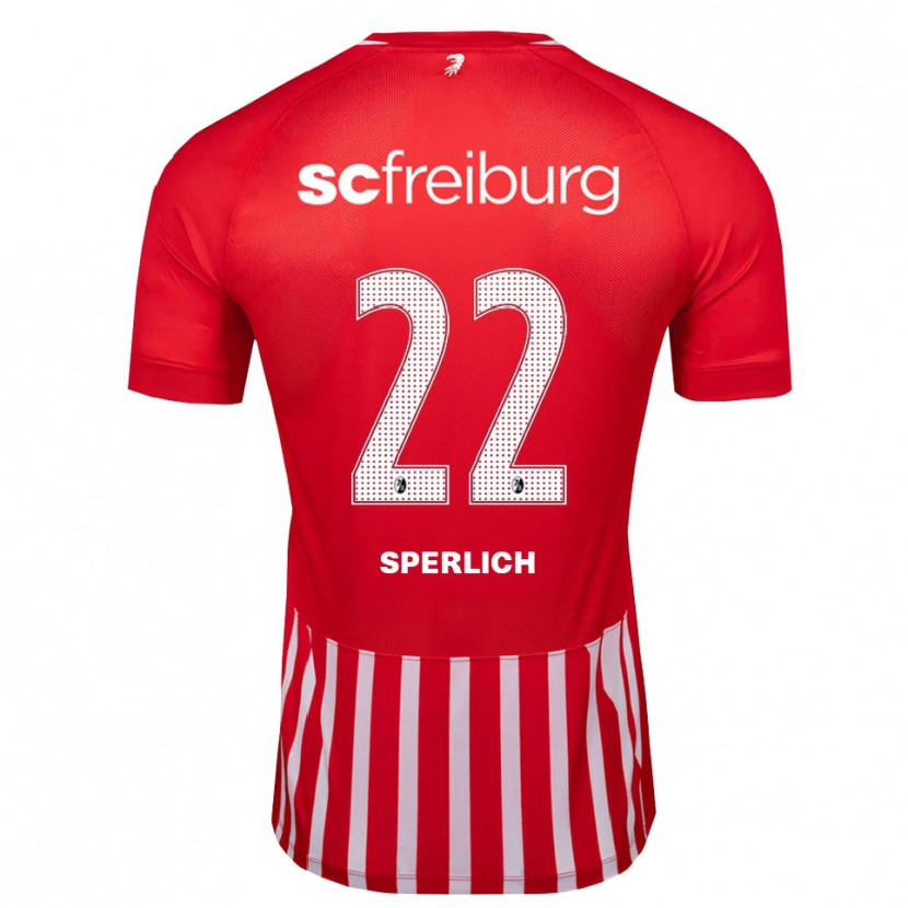 Danxen Uomo Maglia Nino Sperlich #22 Rosso Bianco Nero Kit Gara Home 2026/27 Maglietta