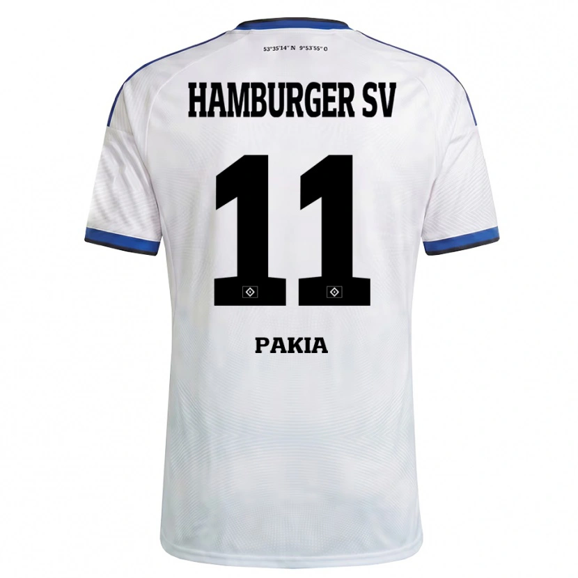 Danxen Uomo Maglia Ware Pakia #11 Bianco Nero Blu Kit Gara Home 2026/27 Maglietta