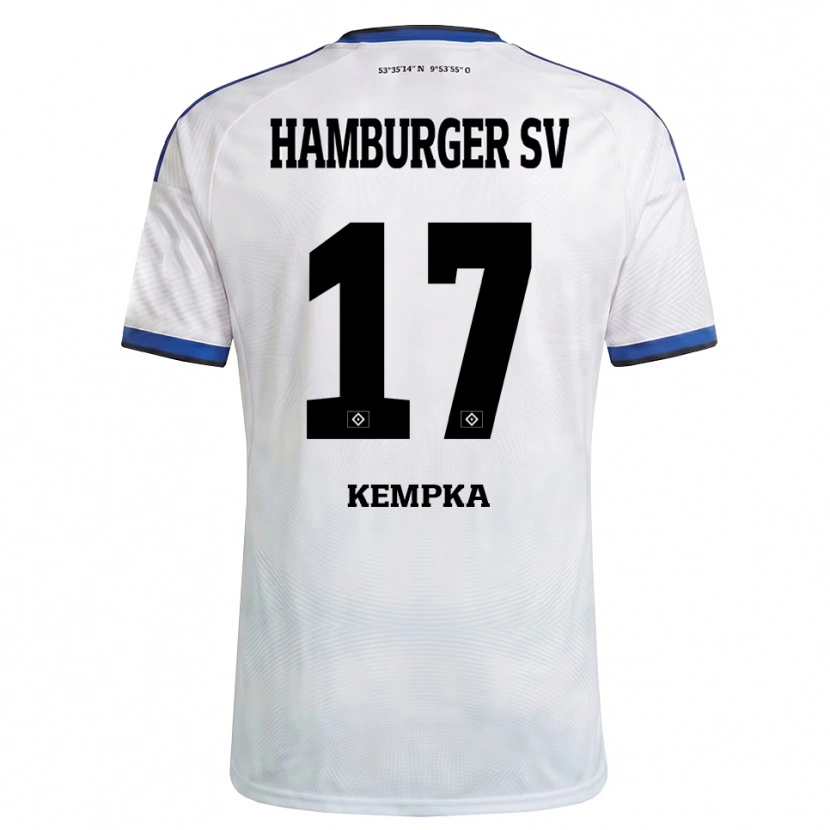 Danxen Uomo Maglia Sylvana Kempka #17 Bianco Nero Blu Kit Gara Home 2026/27 Maglietta