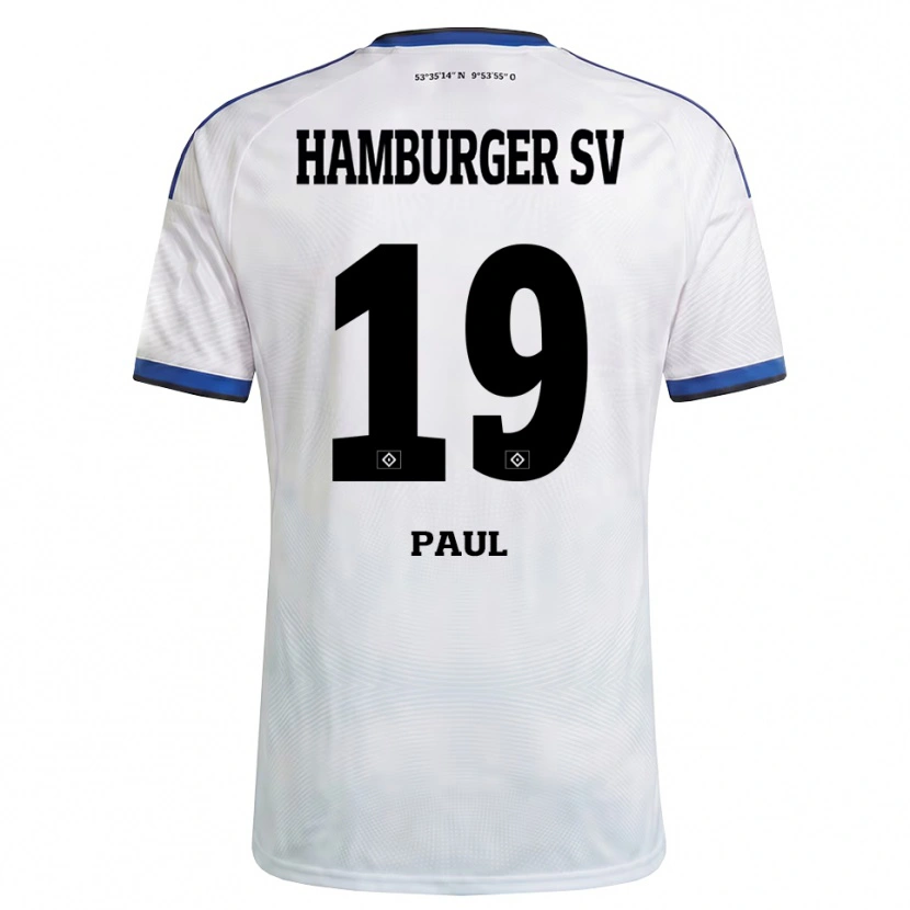 Danxen Uomo Maglia Louis Paul #19 Bianco Nero Blu Kit Gara Home 2026/27 Maglietta