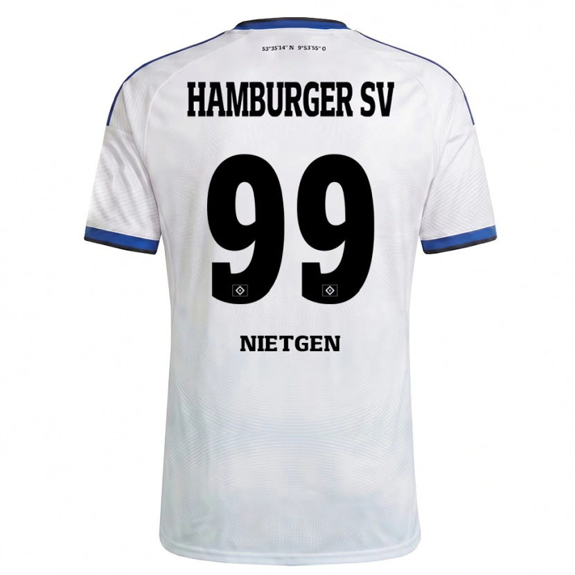 Danxen Uomo Maglia Marvin Nietgen #99 Bianco Nero Blu Kit Gara Home 2026/27 Maglietta