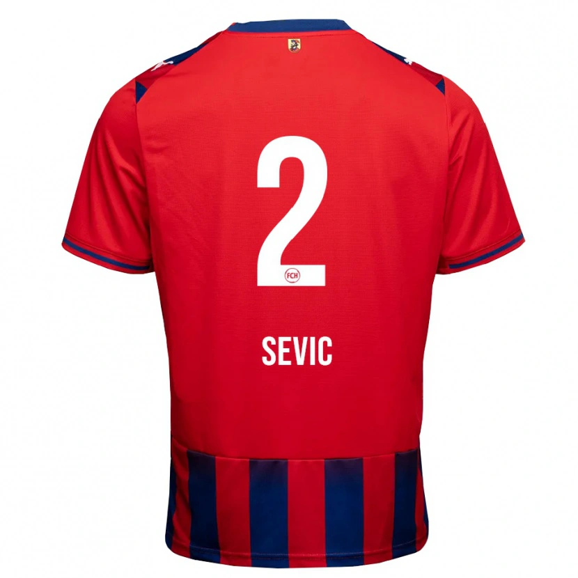 Danxen Uomo Maglia Andrej Sevic #2 Blu Reale Bianco Rosso Kit Gara Home 2026/27 Maglietta