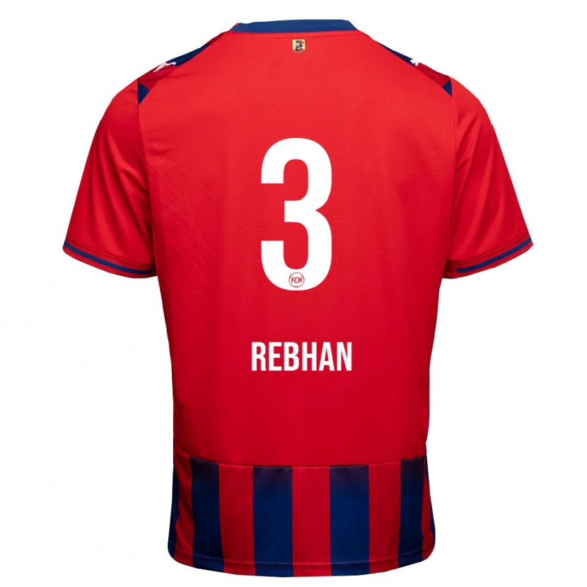 Danxen Uomo Maglia Emma Rebhan #3 Blu Reale Bianco Rosso Kit Gara Home 2026/27 Maglietta