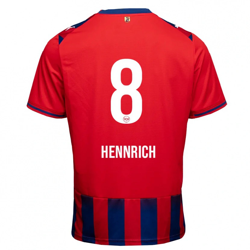 Danxen Uomo Maglia Paul Hennrich #8 Blu Reale Bianco Rosso Kit Gara Home 2026/27 Maglietta