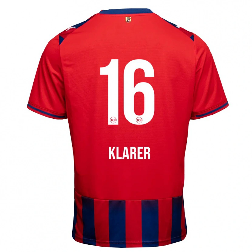 Danxen Uomo Maglia Elias Klarer #16 Blu Reale Bianco Rosso Kit Gara Home 2026/27 Maglietta