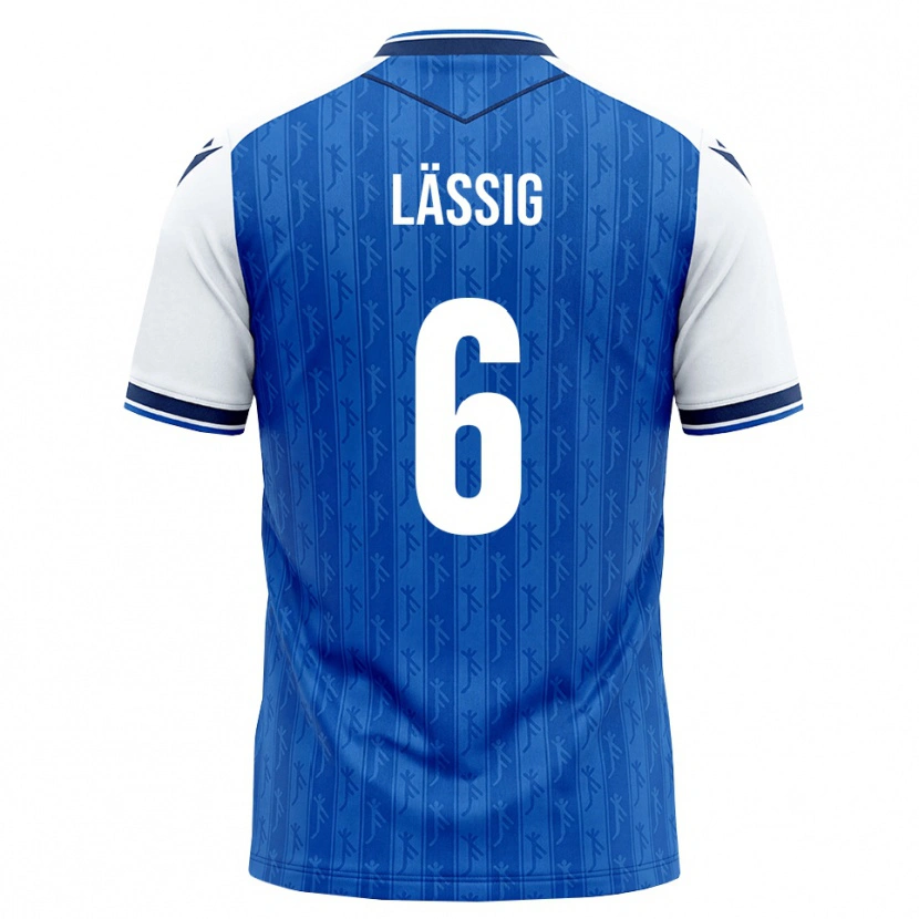 Danxen Uomo Maglia Valentin Lässig #6 Blu Reale Bianco Kit Gara Home 2026/27 Maglietta