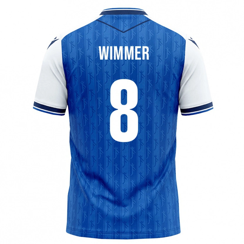 Danxen Uomo Maglia Patrick Wimmer #8 Blu Reale Bianco Kit Gara Home 2026/27 Maglietta