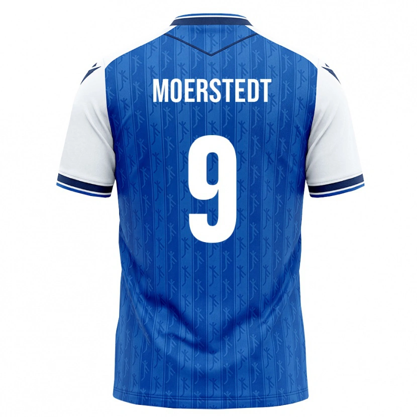 Danxen Uomo Maglia Max Moerstedt #9 Blu Reale Bianco Kit Gara Home 2026/27 Maglietta