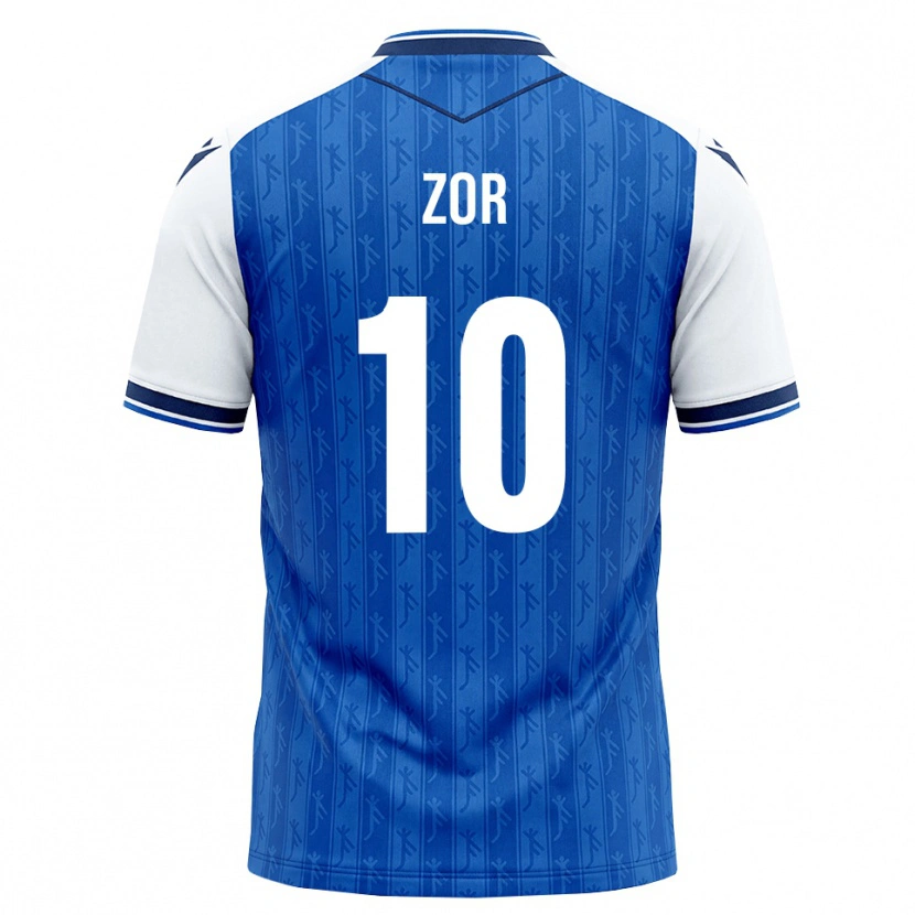 Danxen Uomo Maglia Yasin Zor #10 Blu Reale Bianco Kit Gara Home 2026/27 Maglietta