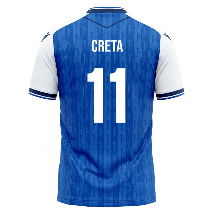 Danxen Uomo Maglia David Creța #11 Blu Reale Bianco Kit Gara Home 2026/27 Maglietta