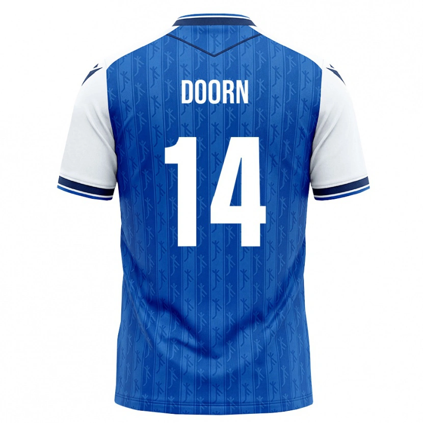 Danxen Uomo Maglia Lisa Doorn #14 Blu Reale Bianco Kit Gara Home 2026/27 Maglietta