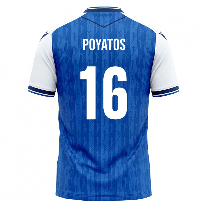 Danxen Uomo Maglia Miguel Poyatos #16 Blu Reale Bianco Kit Gara Home 2026/27 Maglietta