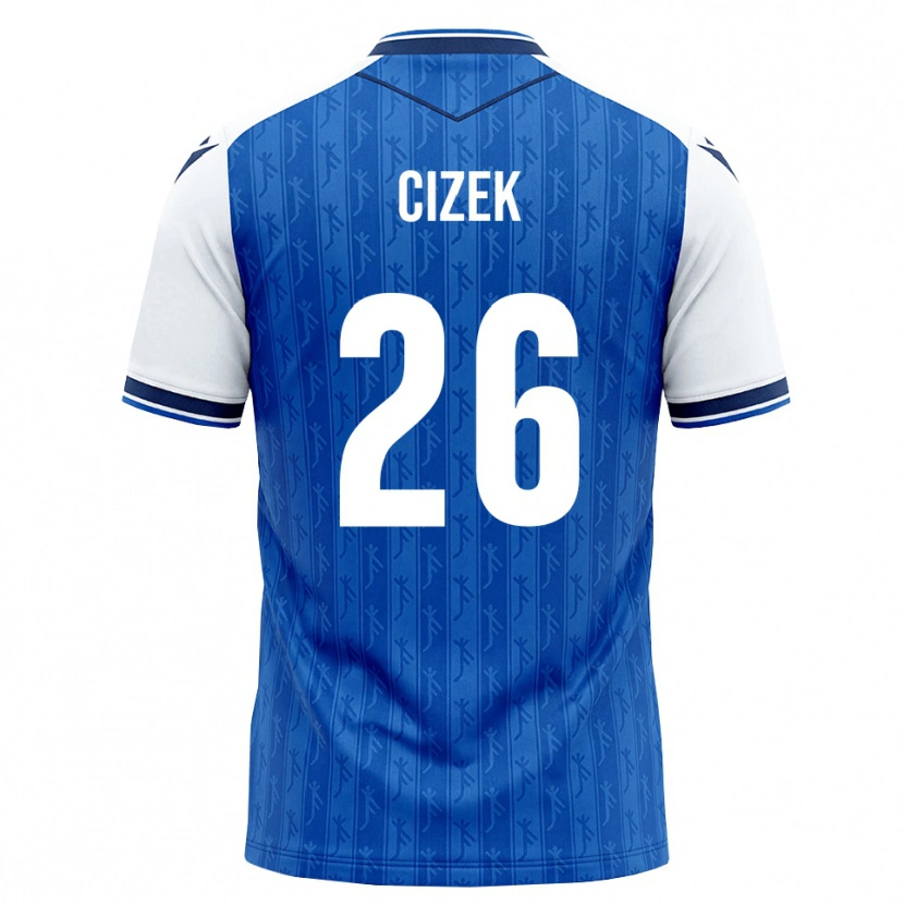 Danxen Uomo Maglia Krystof Cizek #26 Blu Reale Bianco Kit Gara Home 2026/27 Maglietta