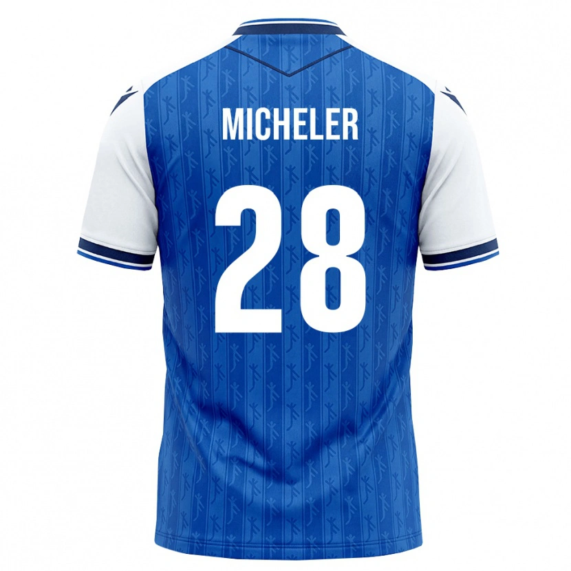 Danxen Uomo Maglia Florian Micheler #28 Blu Reale Bianco Kit Gara Home 2026/27 Maglietta