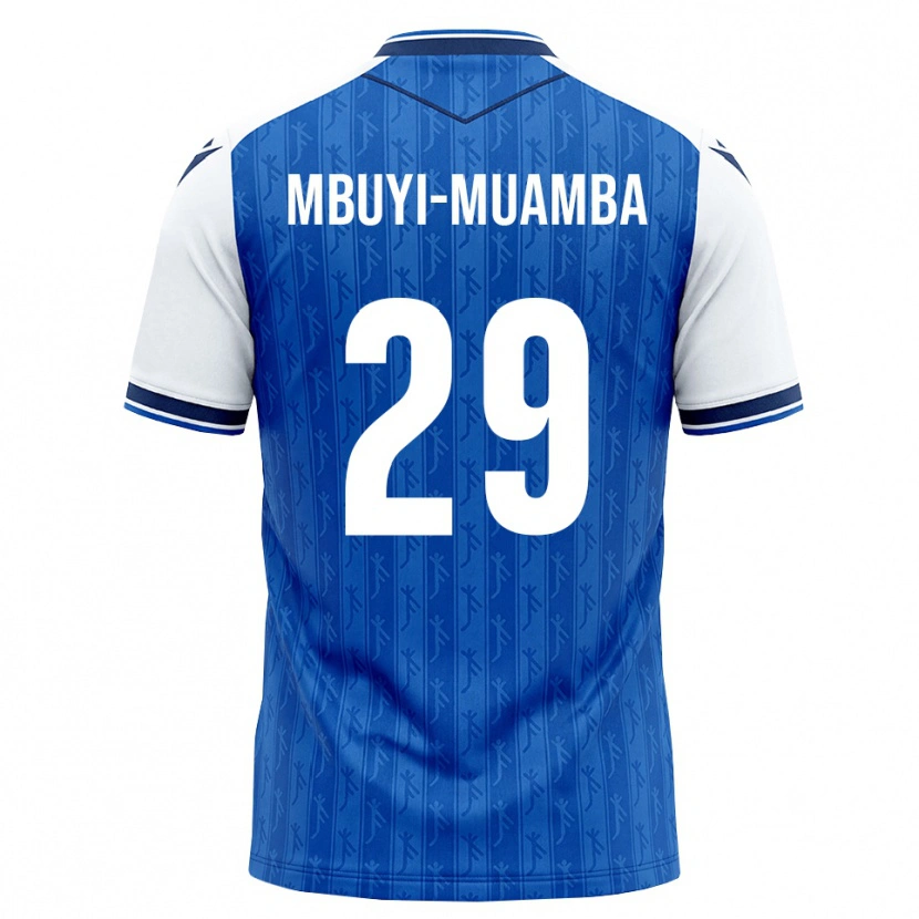 Danxen Uomo Maglia Hubert Mbuyi-Muamba #29 Blu Reale Bianco Kit Gara Home 2026/27 Maglietta