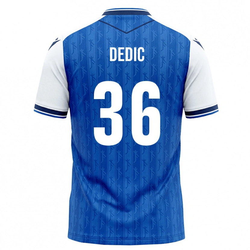 Danxen Uomo Maglia Jakov Dedic #36 Blu Reale Bianco Kit Gara Home 2026/27 Maglietta