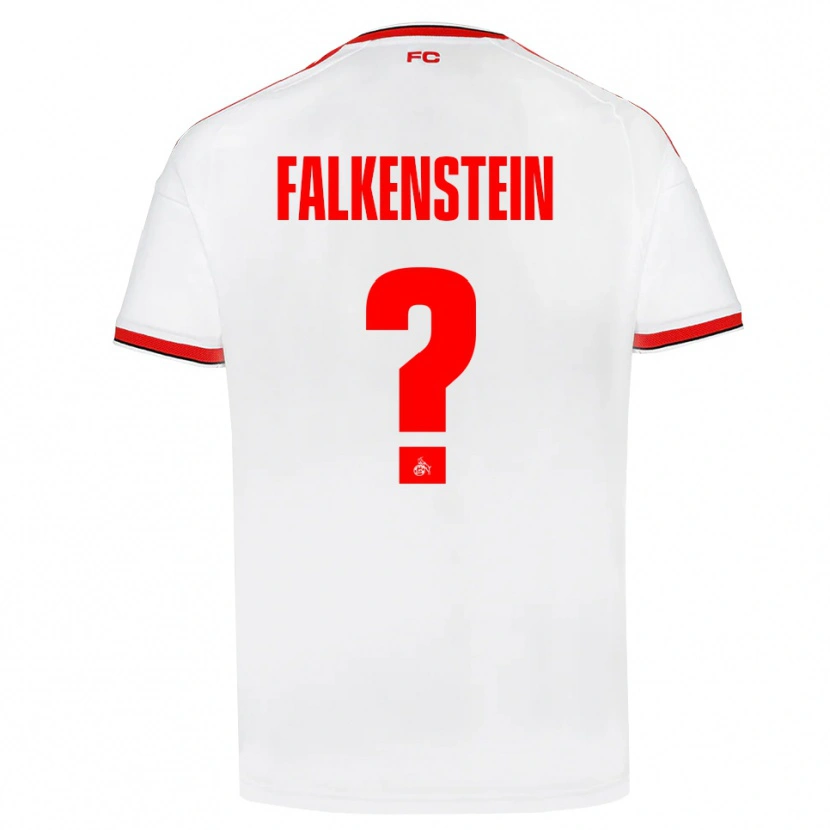 Danxen Uomo Maglia Emilio Falkenstein #0 Bianco Rosso Nero Kit Gara Home 2026/27 Maglietta