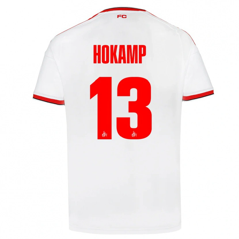 Danxen Uomo Maglia Merle Hokamp #13 Bianco Rosso Nero Kit Gara Home 2026/27 Maglietta