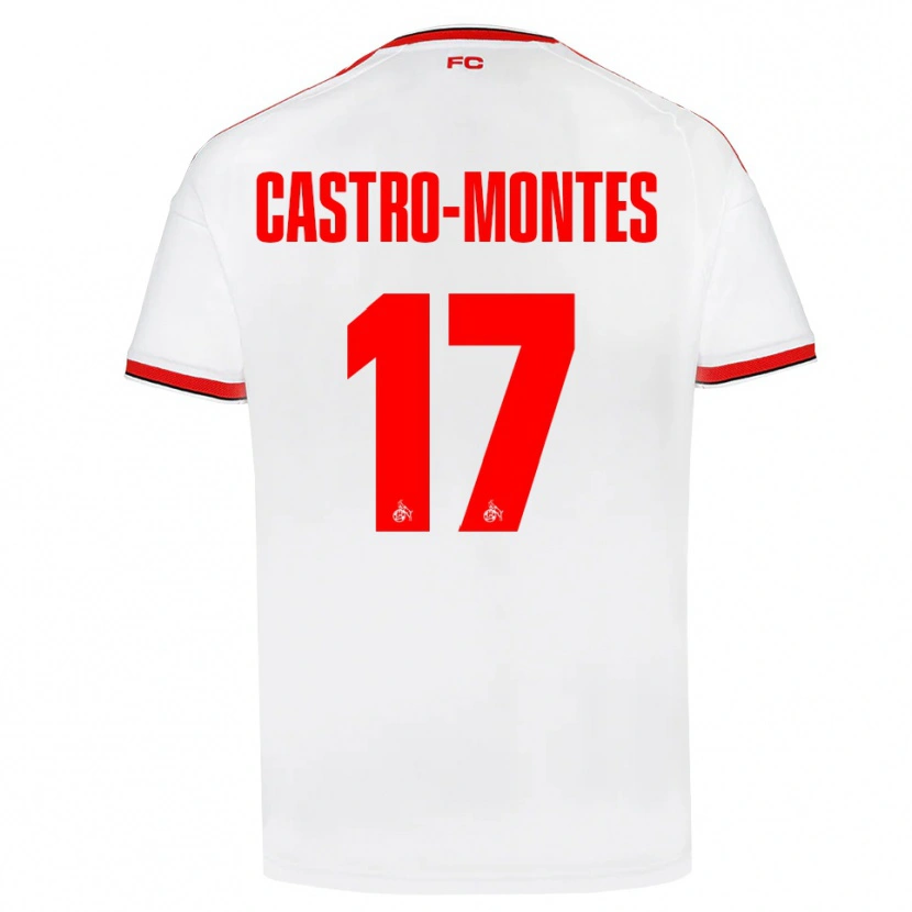 Danxen Uomo Maglia Alessio Castro-Montes #17 Bianco Rosso Nero Kit Gara Home 2026/27 Maglietta