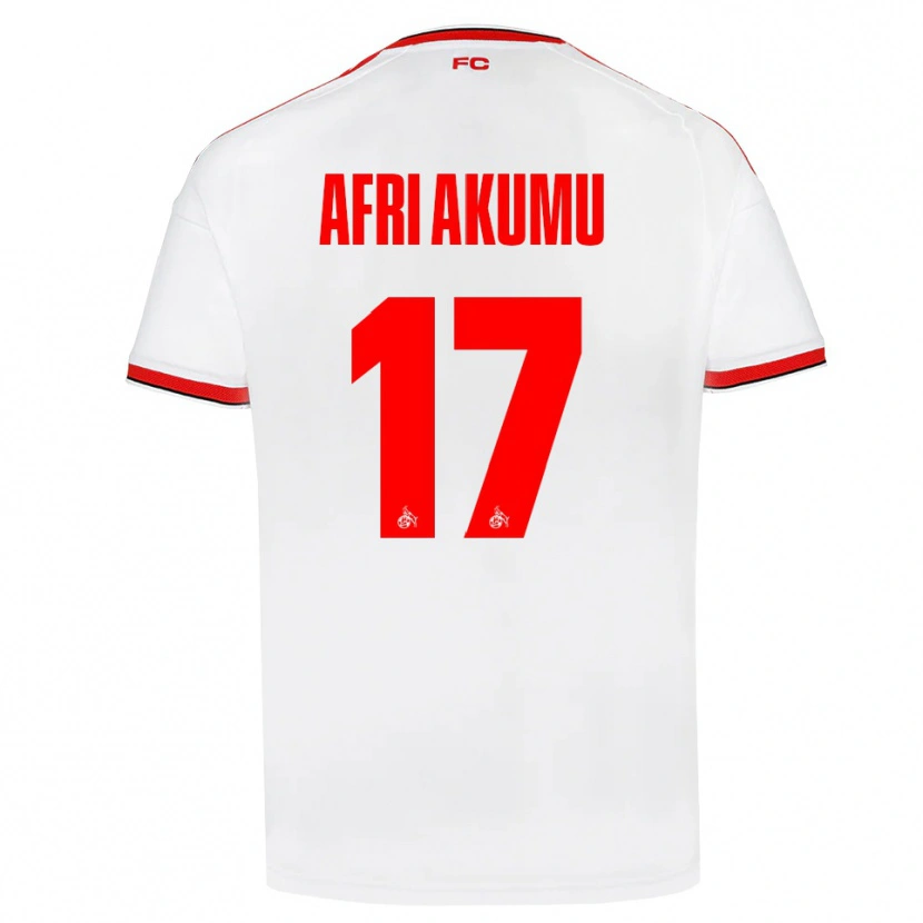 Danxen Uomo Maglia Maik Afri Akumu #17 Bianco Rosso Nero Kit Gara Home 2026/27 Maglietta