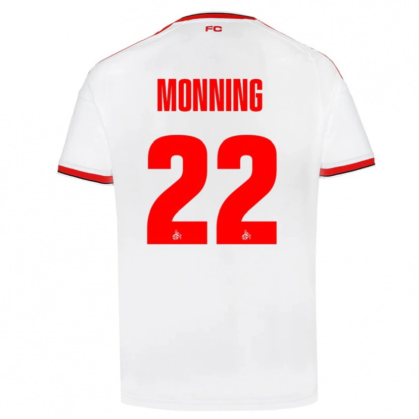 Danxen Uomo Maglia Marlon Monning #22 Bianco Rosso Nero Kit Gara Home 2026/27 Maglietta