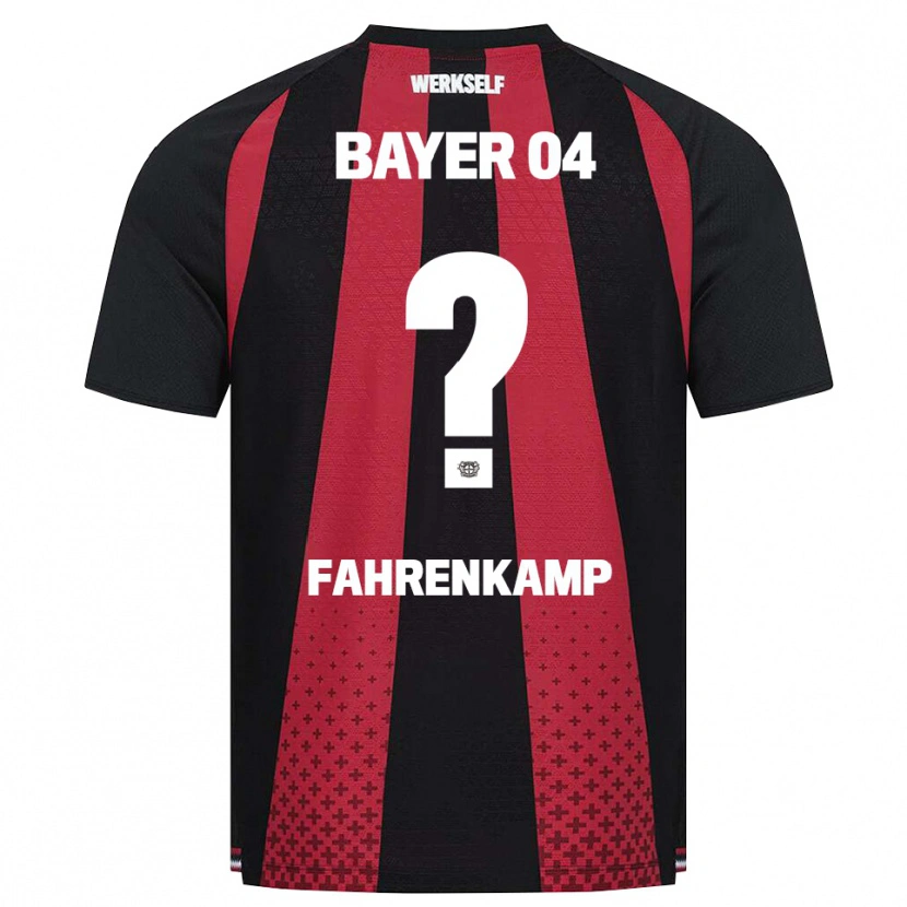 Danxen Uomo Maglia Mike Fahrenkamp #0 Nero Bianco Rosso Kit Gara Home 2026/27 Maglietta