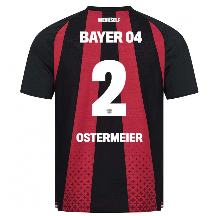 Danxen Uomo Maglia Selina Ostermeier #2 Nero Bianco Rosso Kit Gara Home 2026/27 Maglietta