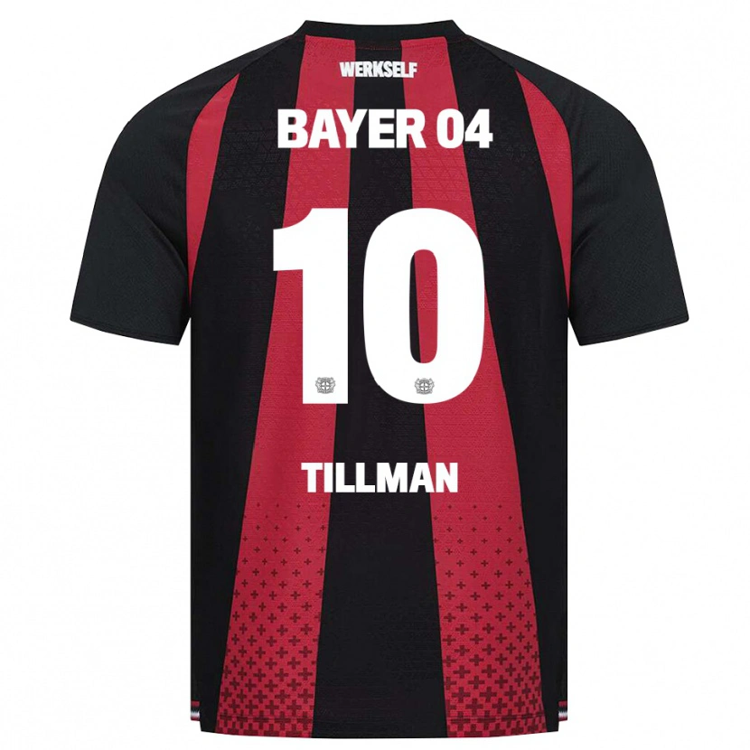 Danxen Uomo Maglia Malik Tillman #10 Nero Bianco Rosso Kit Gara Home 2026/27 Maglietta