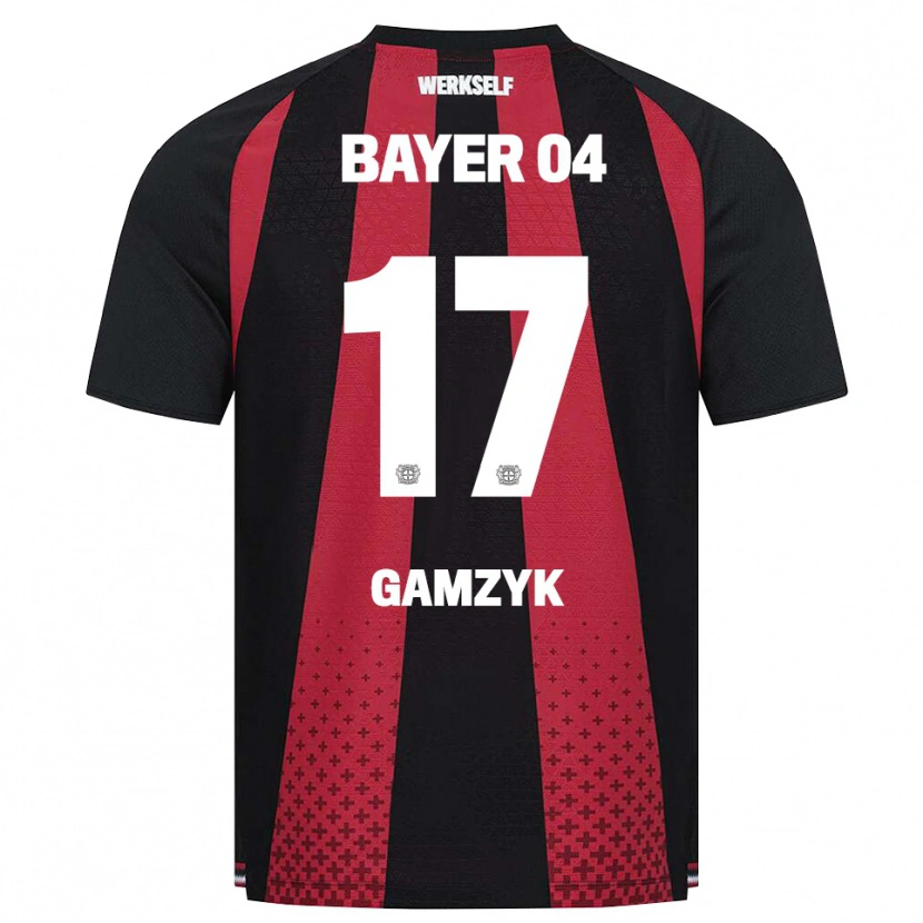 Danxen Uomo Maglia Andriy Gamzyk #17 Nero Bianco Rosso Kit Gara Home 2026/27 Maglietta