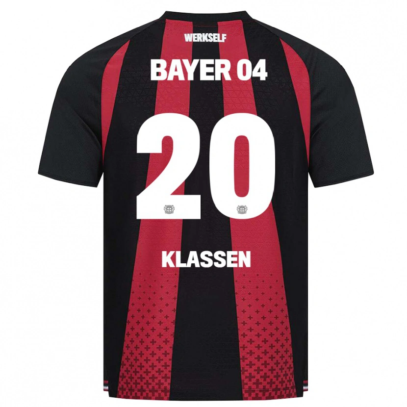 Danxen Uomo Maglia Ole Klaßen #20 Nero Bianco Rosso Kit Gara Home 2026/27 Maglietta