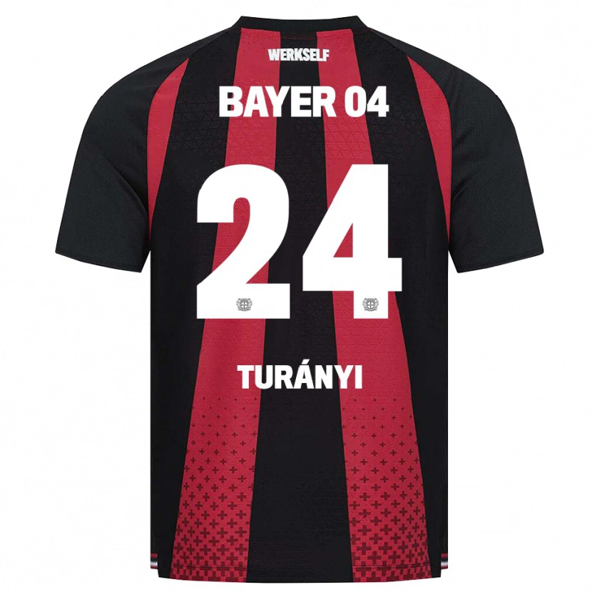 Danxen Uomo Maglia Lilla Turányi #24 Nero Bianco Rosso Kit Gara Home 2026/27 Maglietta