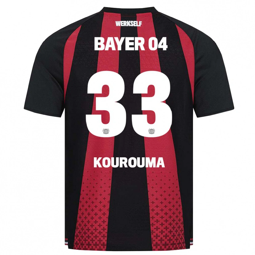 Danxen Uomo Maglia Fakouman Kourouma #33 Nero Bianco Rosso Kit Gara Home 2026/27 Maglietta