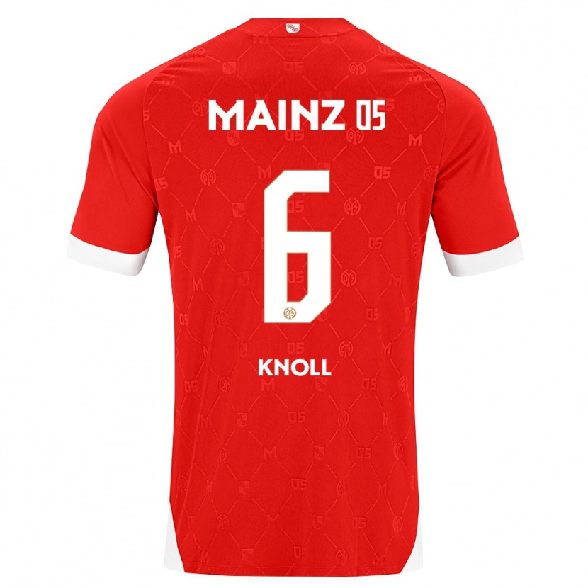 Danxen Uomo Maglia Max Knoll #6 Rosso Bianco Kit Gara Home 2026/27 Maglietta