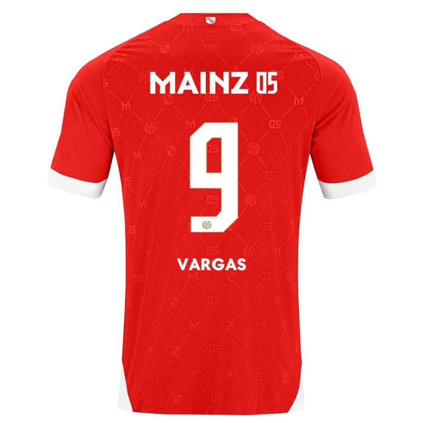 Danxen Uomo Maglia Nayrobi Vargas #9 Rosso Bianco Kit Gara Home 2026/27 Maglietta