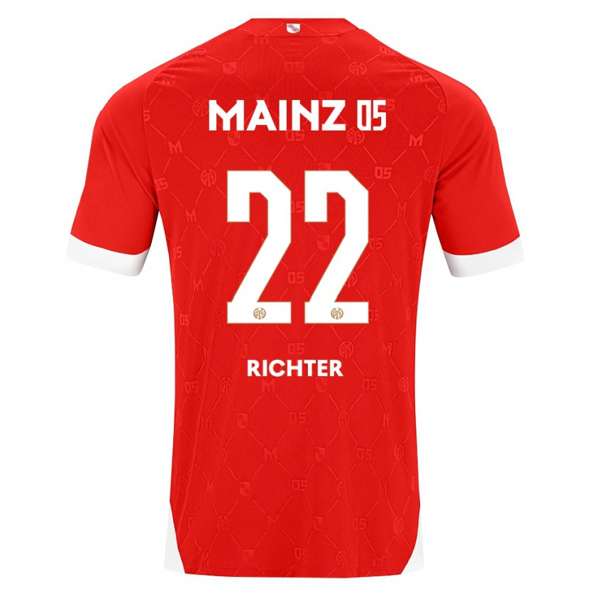 Danxen Uomo Maglia Marco Richter #22 Rosso Bianco Kit Gara Home 2026/27 Maglietta