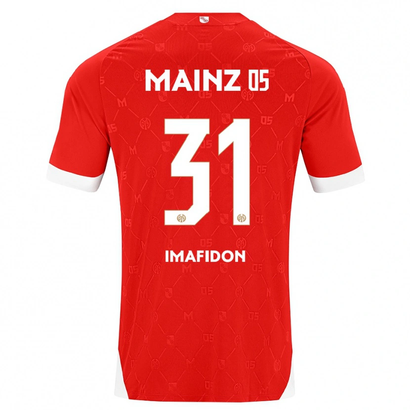 Danxen Uomo Maglia Daniel Imafidon #31 Rosso Bianco Kit Gara Home 2026/27 Maglietta