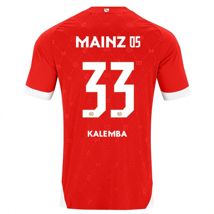 Danxen Uomo Maglia Marcel Kalemba #33 Rosso Bianco Kit Gara Home 2026/27 Maglietta
