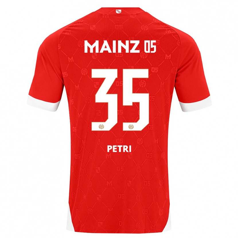 Danxen Uomo Maglia Jolina Petri #35 Rosso Bianco Kit Gara Home 2026/27 Maglietta