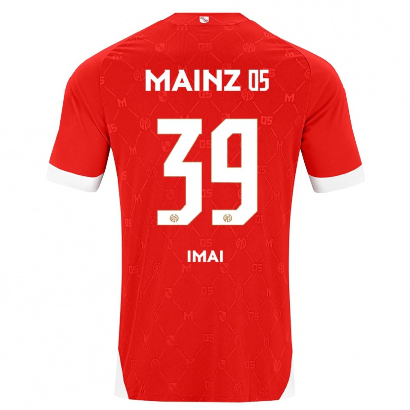 Danxen Uomo Maglia Yurina Imai #39 Rosso Bianco Kit Gara Home 2026/27 Maglietta