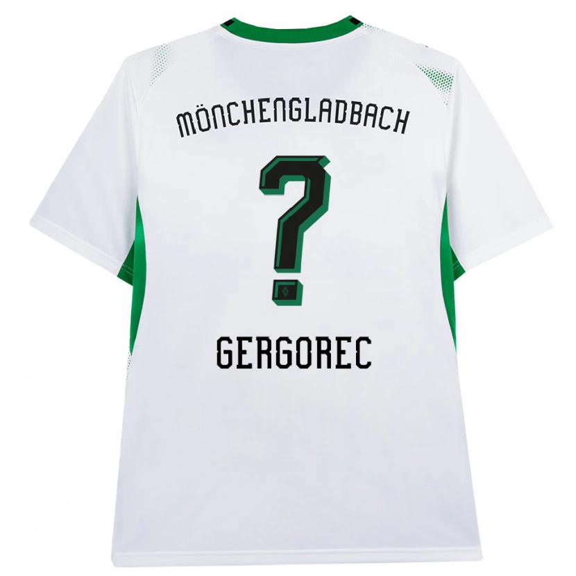 Danxen Uomo Maglia Noel Gergorec #0 Bianco Nero Verde Kit Gara Home 2026/27 Maglietta