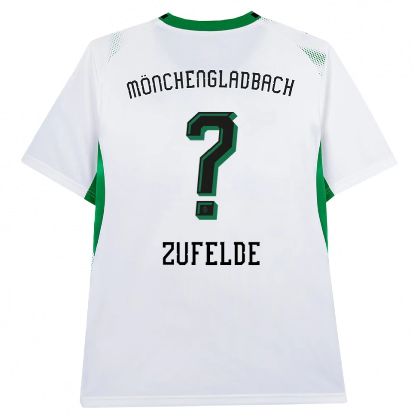 Danxen Uomo Maglia Isaac Zufelde #0 Bianco Nero Verde Kit Gara Home 2026/27 Maglietta