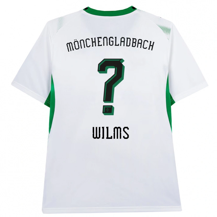 Danxen Uomo Maglia Felix Wilms #0 Bianco Nero Verde Kit Gara Home 2026/27 Maglietta